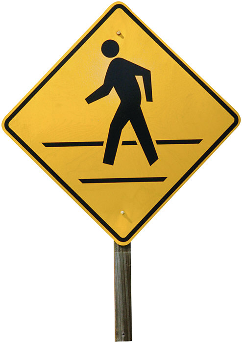 Pedestrian Crossing Traffic Sign